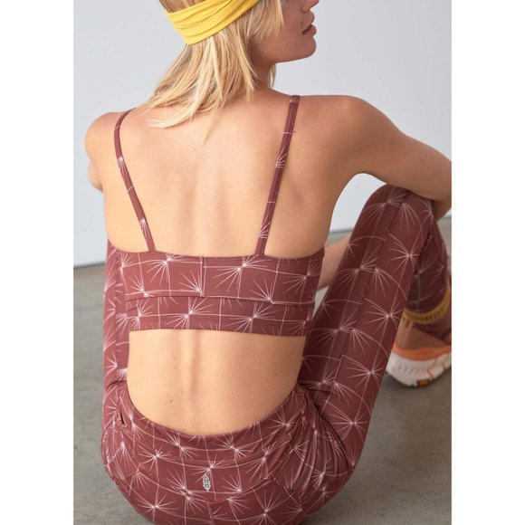 NWT FP Movement Sneak Peak Printed Bra / Ginger Spice Combo - Picture 4 of 7